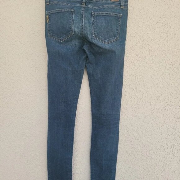Paige Women's Peg Skinny Jeans Size 27 Stretch Dark Wash Denim - Picture 4 of 5